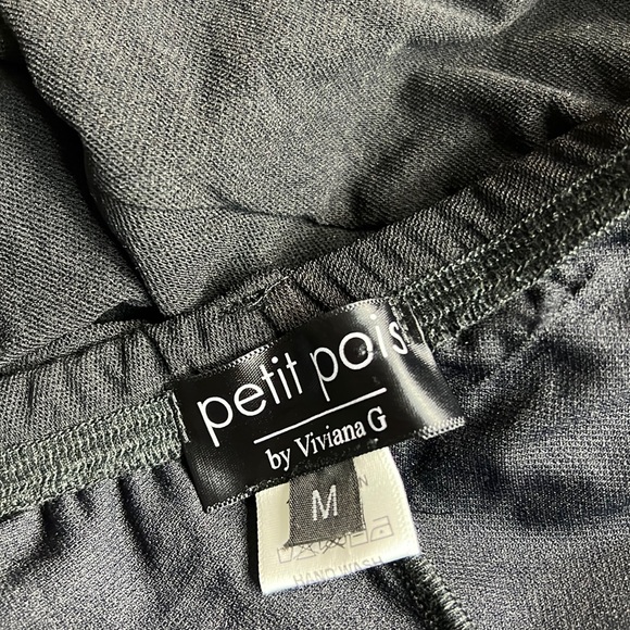 PETIT POIS BY VIVIANA G Black Pant M - Picture 8 of 8